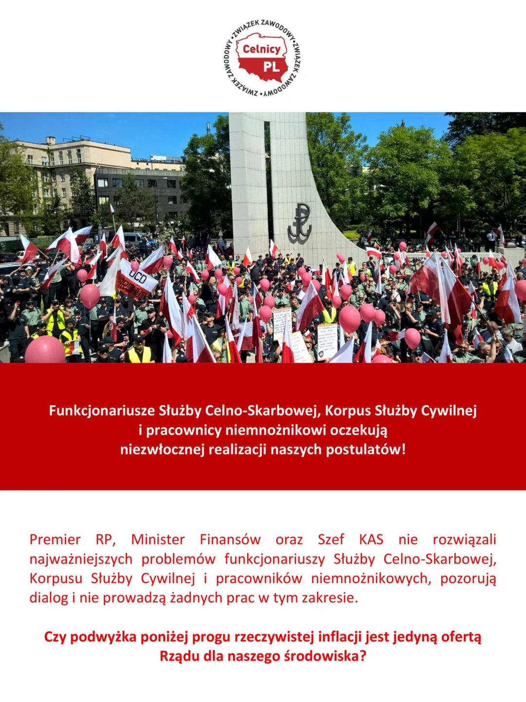 Plakat informacyjny "ZAWALCZMY O SWOJE!"